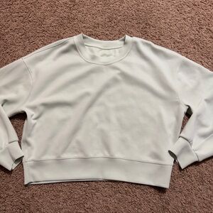Lululemon Perfectly Oversized Crop Crew Softstreme Sweatshirt In Sundance